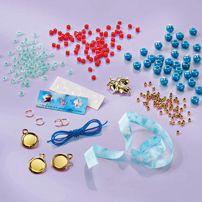 Frozen- Eiskristallarmbänder Juego místicas Disney CREA Tus propias Pulseras II con Diferentes Colgantes, Cintas de Raso y Hermosas Perlas, Regalo para niñas, Multicolor (TM Essentials 680746