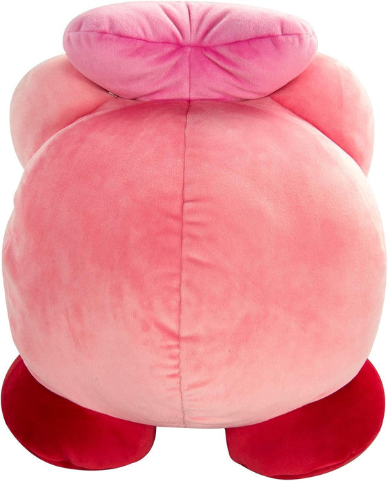 Club Mocchi Mocchi TOMY Kirby Mega Heart Plush Toy 38cm by Nintendo, Super Soft Cushion, Bedroom Accessories for Collectors as well as Girls and Boys from 3 Years old
