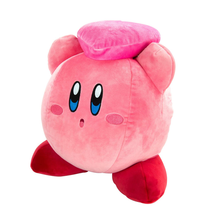 Club Mocchi Mocchi TOMY Kirby Mega Heart Plush Toy 38cm by Nintendo, Super Soft Cushion, Bedroom Accessories for Collectors as well as Girls and Boys from 3 Years old