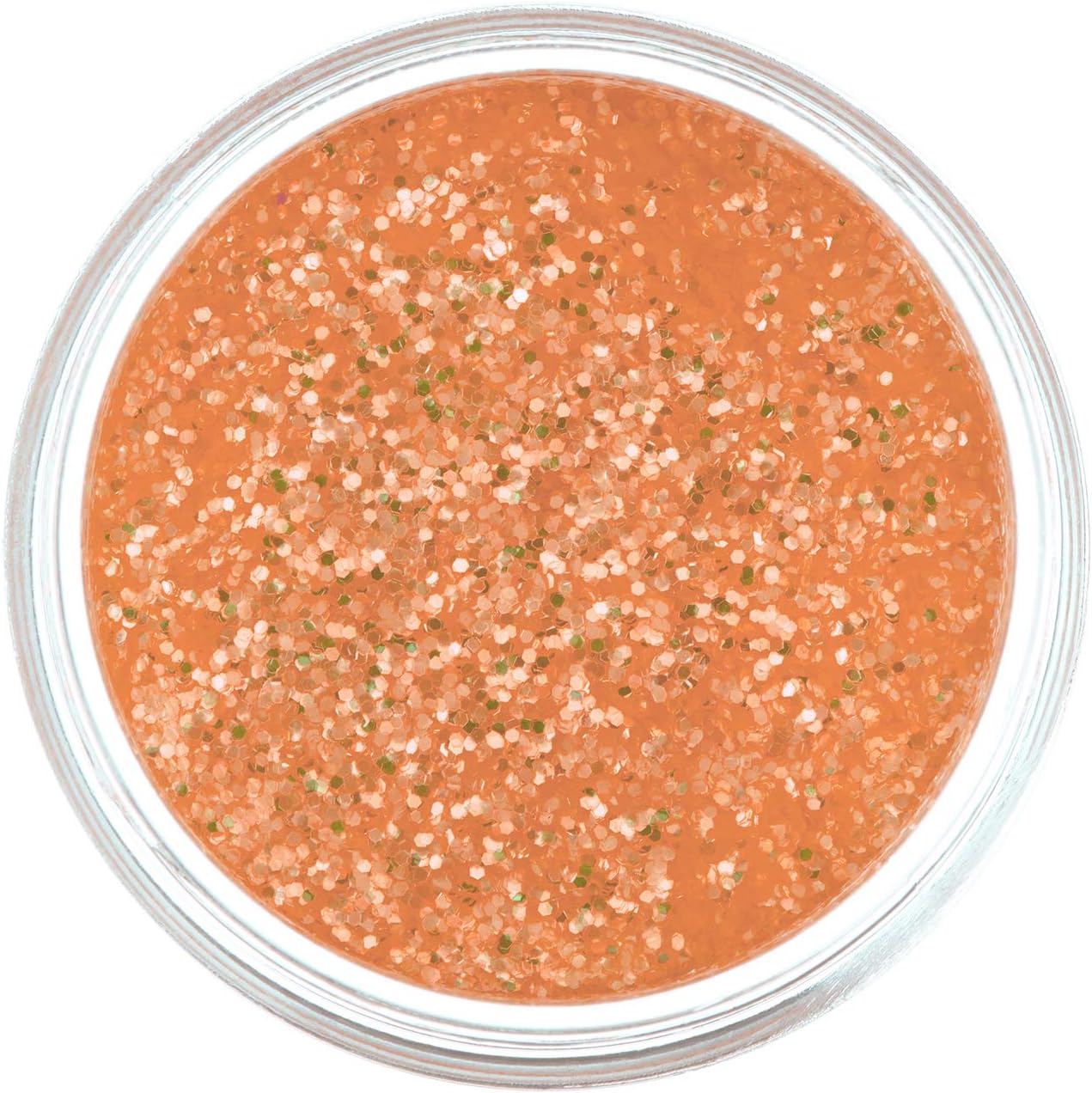 Smiffys Moon Glitter Iridescent Glitter Shakers, Orange