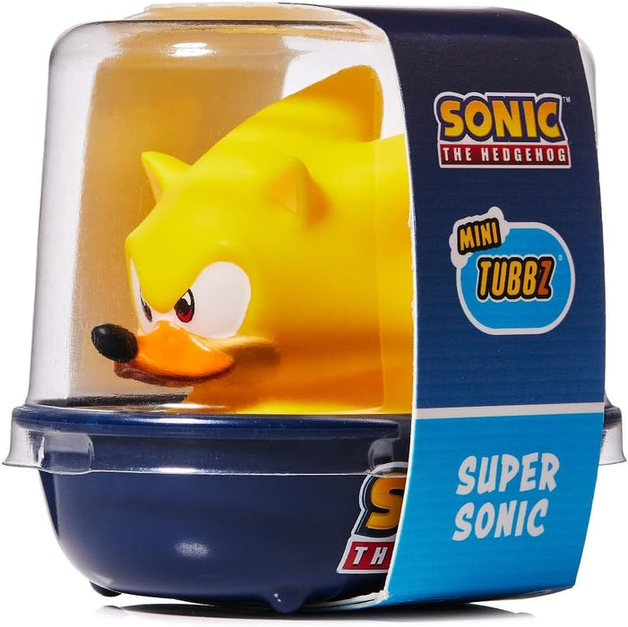 TUBBZ Mini Super Sonic Collectible Vinyl Rubber Duck Figure - Official Sonic the Hedgehog Merchandise - Kids TV, Movies & Video Games