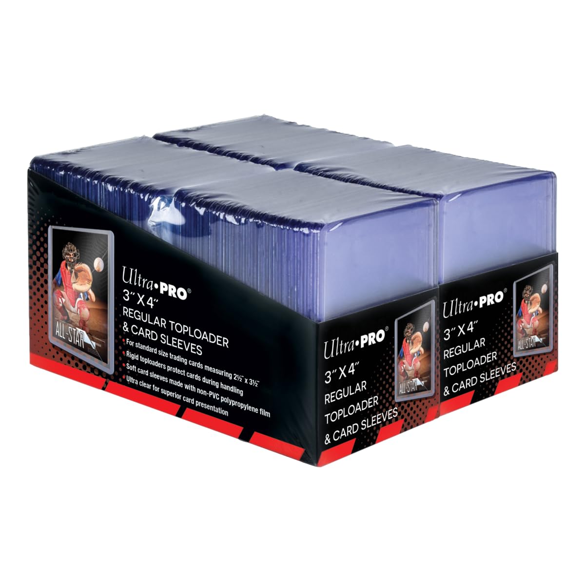 Ultra Pro 3" x 4" Trading Card Toploader & Card Sleeve Bundle (200 ct.