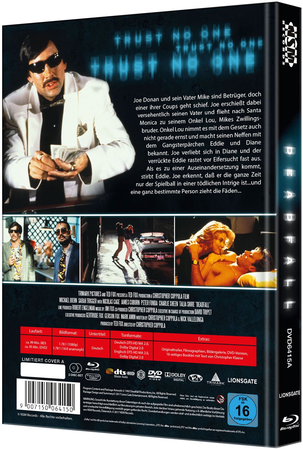 Deadfall  - uncut - auf 444 limitiertes Mediabook Cover A