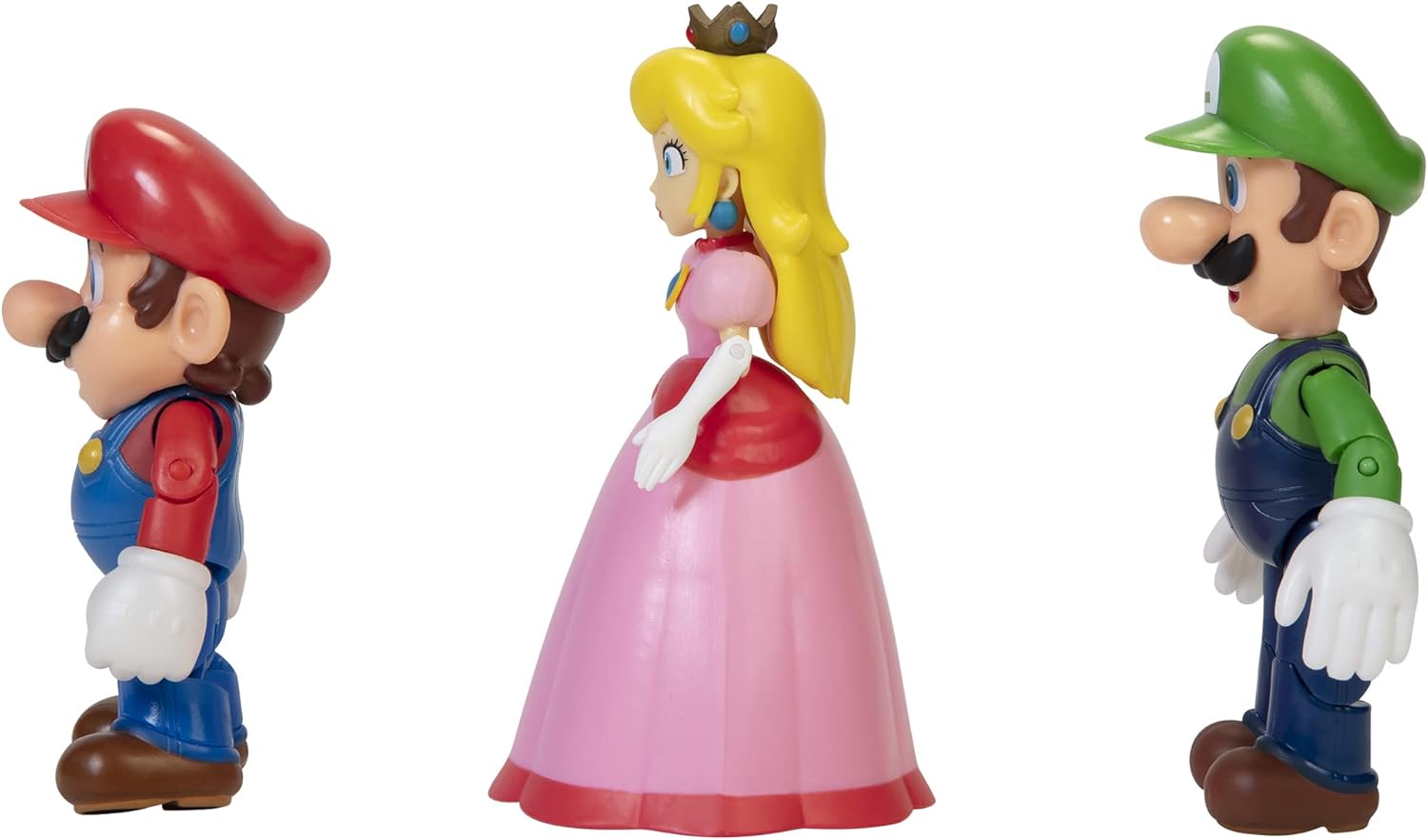Jakks Pacific Super Mario Mushroom Kingdom Pack Mario Luigi Princess 11 cm Figures Multicolor 64511