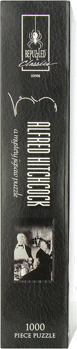 Paul Lamond Games 7215 Classic Mystery Jigsaw Puzzle-Alfred Hitchcock, Black, 1000