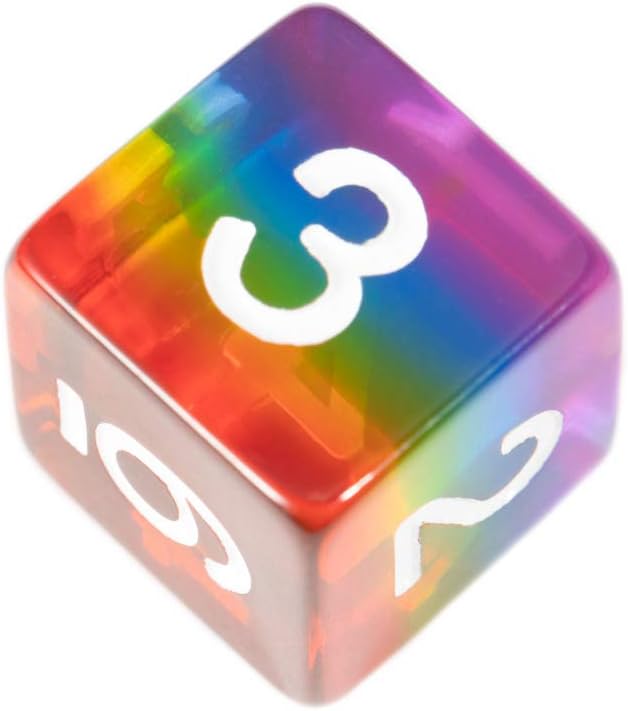 Metallic Dice Games 7-Set: 16mm: TR RBWwh