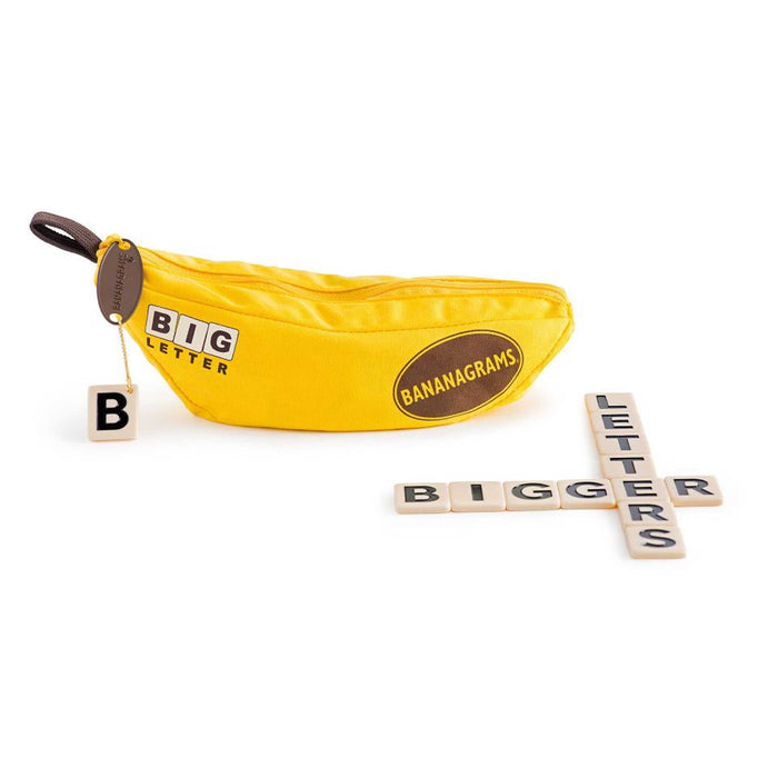 BANANAGRAMS | Bananagrams Big Letter | Word Game | Ages 7+ | 1-8 Players | 10+ Minutes Playing Time