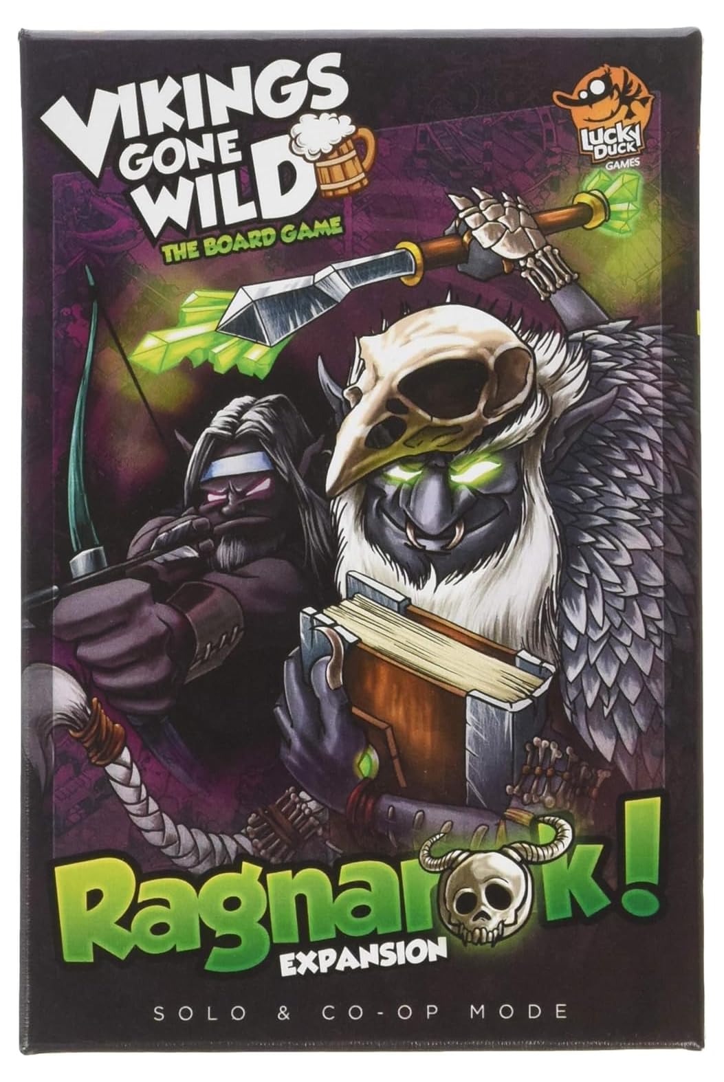 LUCKY DUCK GAMES Vikings Gone Wild Ragnarok Expansion - Halt The Undead Army in a Solo or Cooperative Battle Against Ragnarok! Strategy Game, Ages 10+, 2-4 Players, 45-70 Minute Playtime, Made