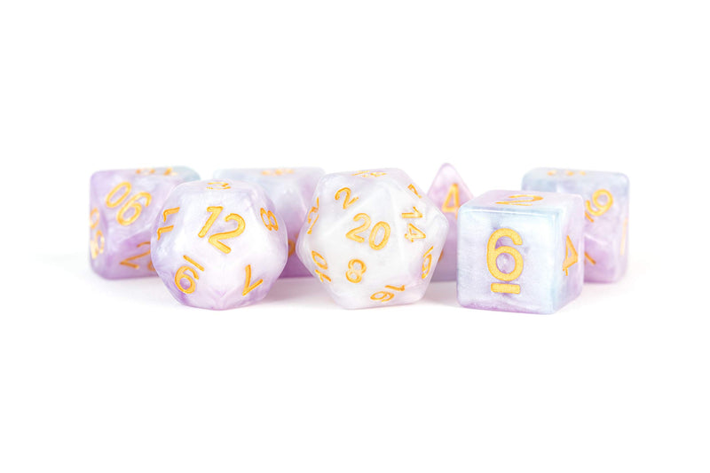 Fanroll - 16mm Resin Polyhedral Dice Set: Lavender