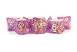 Foil Dice: Purple w/ Gold Foil 16mm Poly Dice Set