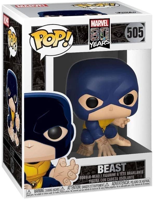 Funko POP! Bobble Marvel: 80th-First Appearance-The Beast - Marvel Comics - Collectable Vinyl Figure - Gift Idea - Official Merchandise - Toys for Kids & Adults - Comic Books Fans