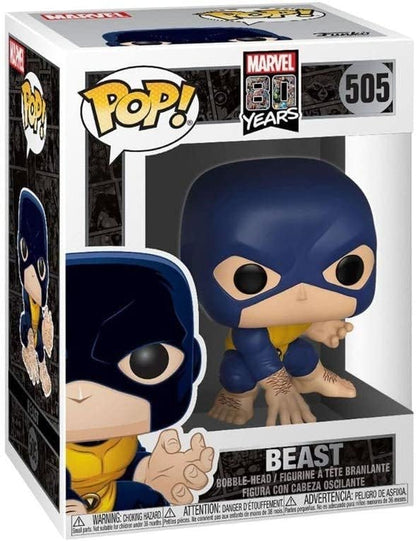 Funko POP! Bobble Marvel: 80th-First Appearance-The Beast - Marvel Comics - Collectable Vinyl Figure - Gift Idea - Official Merchandise - Toys for Kids & Adults - Comic Books Fans