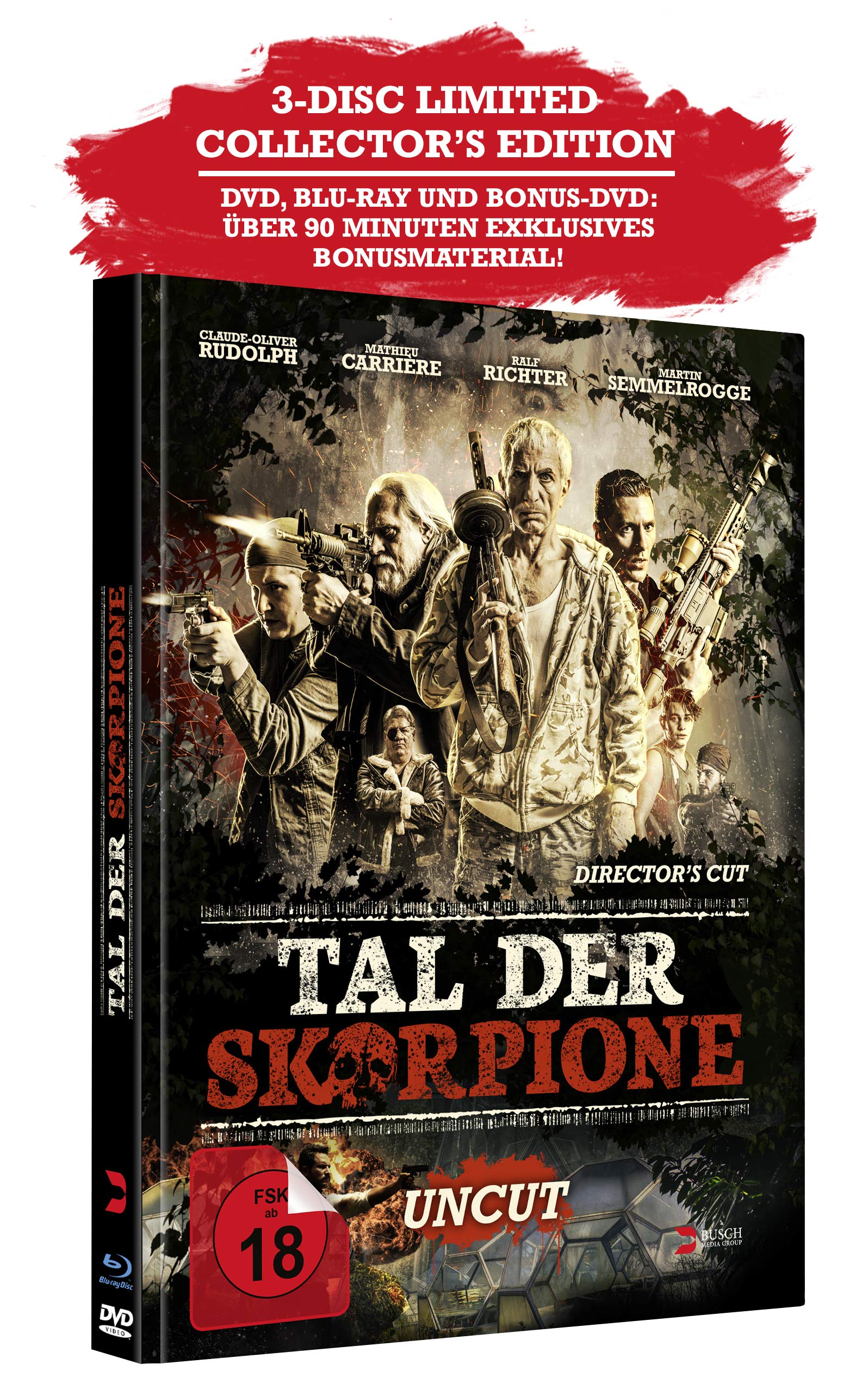 Tal der Skorpione (uncut) - 3-Disc Limited Edition (Mediabook) (Blu-ray + 2 DVDs