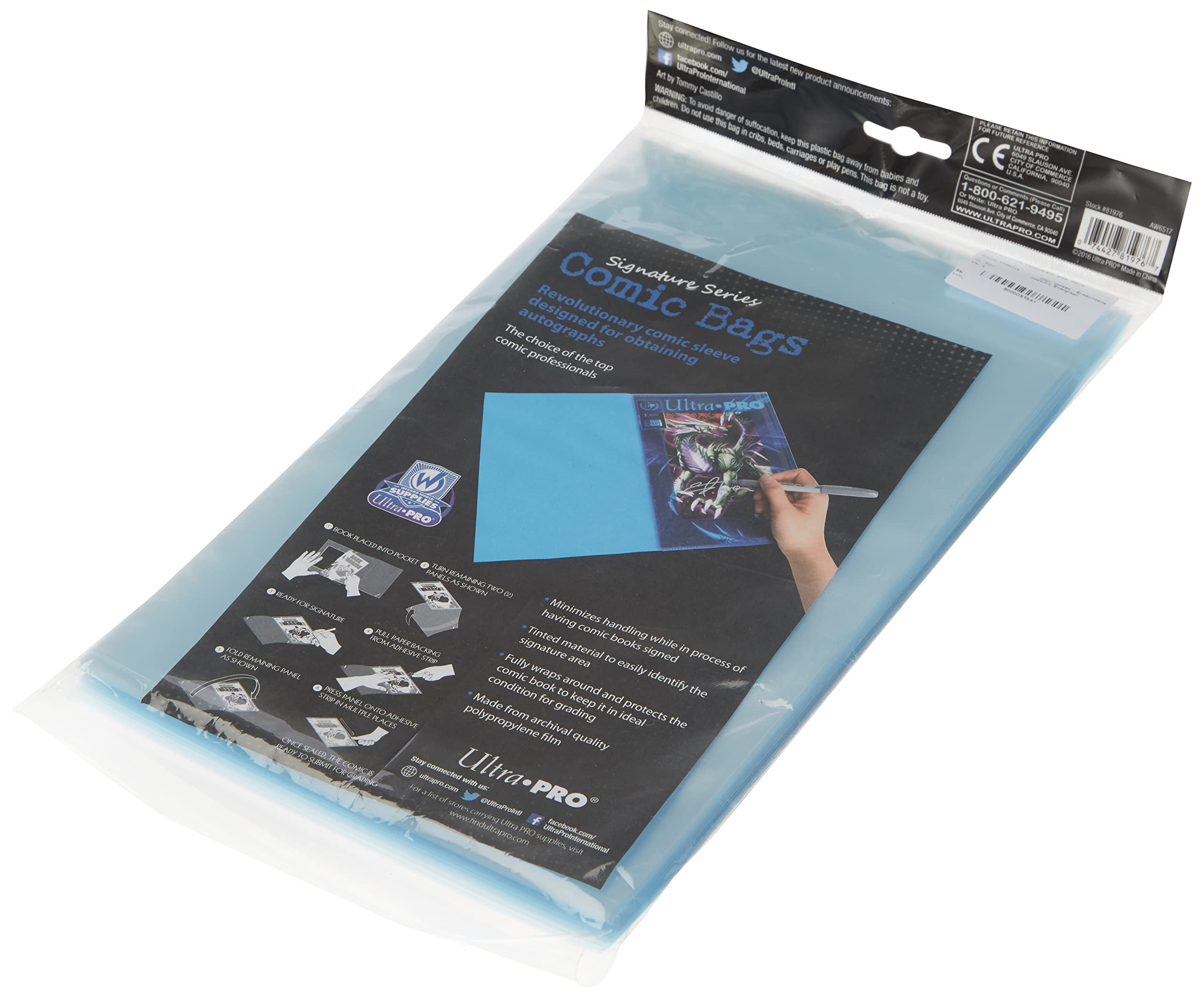 Ultra Pro Comic Bags (100-Piece, Silver