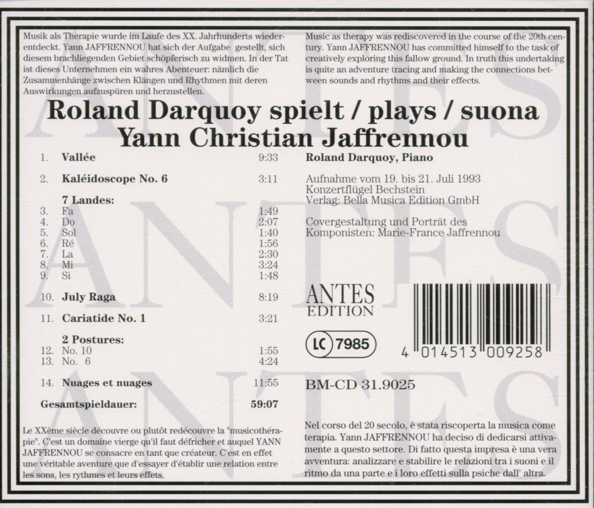 Roland Darquay Plays Yann Jaffrennou Spielt