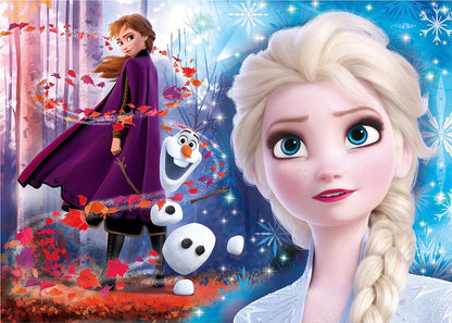 Clementoni 21609, Frozen 2 Supercolor Puzzle for Children - 2 x 60 Pieces, Ages 5 Years Plus, Multi-coloured, 28 x 23 x 4 millimetres