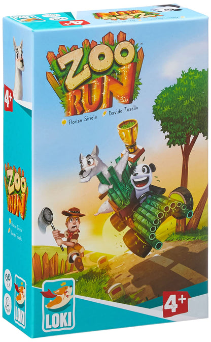 Iello | Zoo Run | Board Game | Ages 4+ | 1-5 Players | 15 Minutes Playing Time