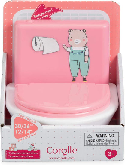 Corolle - 9000140480 Interactive Toilet, Accessory for 30 and 36 cm dolls, 3 years and above