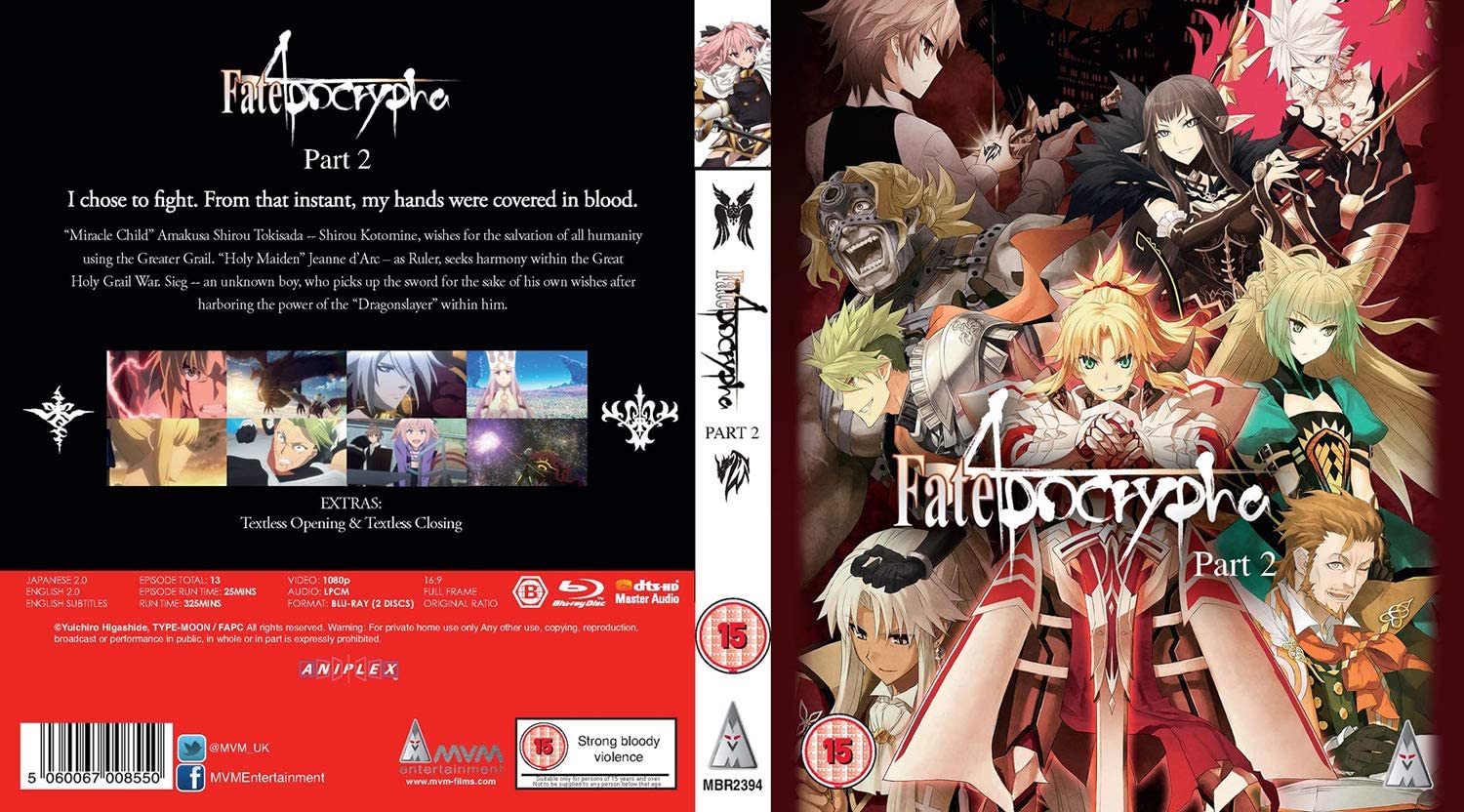 Fate/Apocrypha Part 2 BLU-RAY