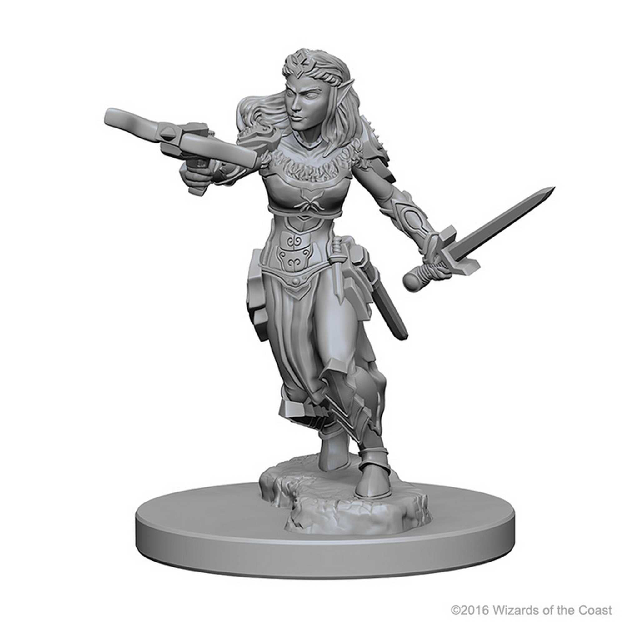 D&D Unpainted Miniatures: Elf Female Ranger