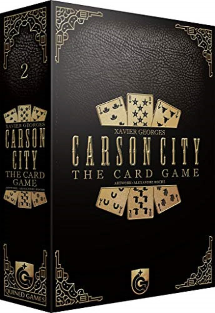 Capstone Games- Carson City The Card Game, Multicolor, Talla única (Quined Games QG1009CTG