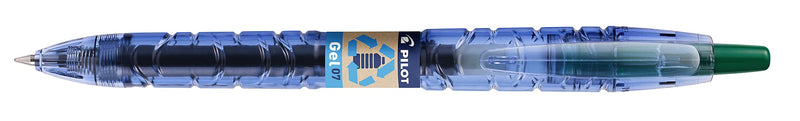 Pilot B2P Gel Rollerball Recycled 0.7mm Green (Pack of 10