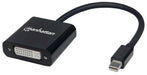 Manhattan Mini DisplayPort 1.2a to DVI-I Dual-Link Adapter Cable, 4K@30Hz, Active, 19.5cm, Male to Female, Compatible with DVD-D, Black, Three Year Warranty, Polybag