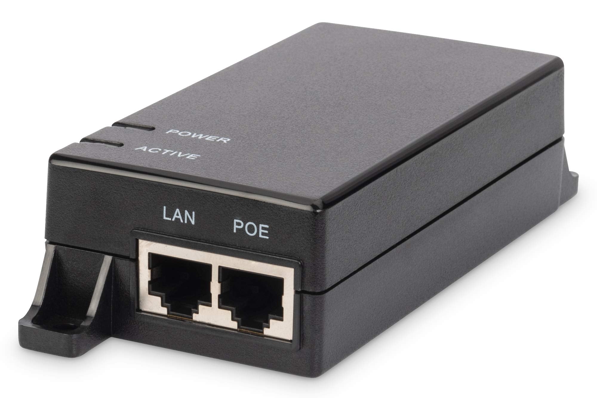 DIGITUS PoE Injector - IEEE802.3af - Gigabit Ethernet - 15.4 Watt - Max. 48 Volt - Power Supply Pin 4/5 (+) & 7/8
