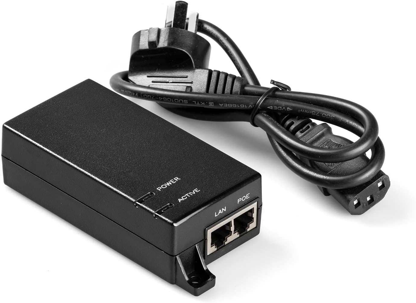 DIGITUS PoE Injector - IEEE802.3af - Gigabit Ethernet - 15.4 Watt - Max. 48 Volt - Power Supply Pin 4/5 (+) & 7/8