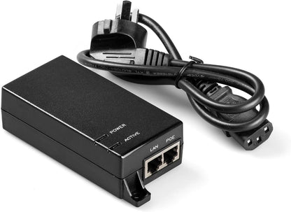 DIGITUS PoE Injector - IEEE802.3af - Gigabit Ethernet - 15.4 Watt - Max. 48 Volt - Power Supply Pin 4/5 (+) & 7/8