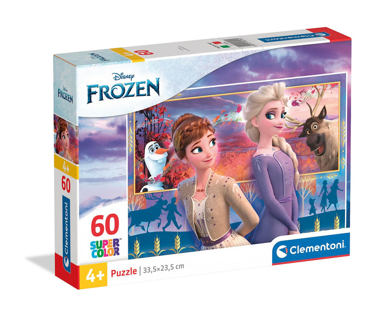 Clementoni - 26056 - Supercolor Puzzle - Disney Frozen 2 - 60 pieces - Made in Italy - jigsaw puzzle children age 5+
