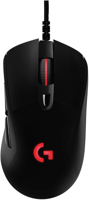 Logitech G403 HERO-gamingmuis met HERO 25K DPI-sensor, LIGHTSYNC RGB, licht gewicht van 87 g en optioneel 10 g gewicht, pc/Mac - zwart
