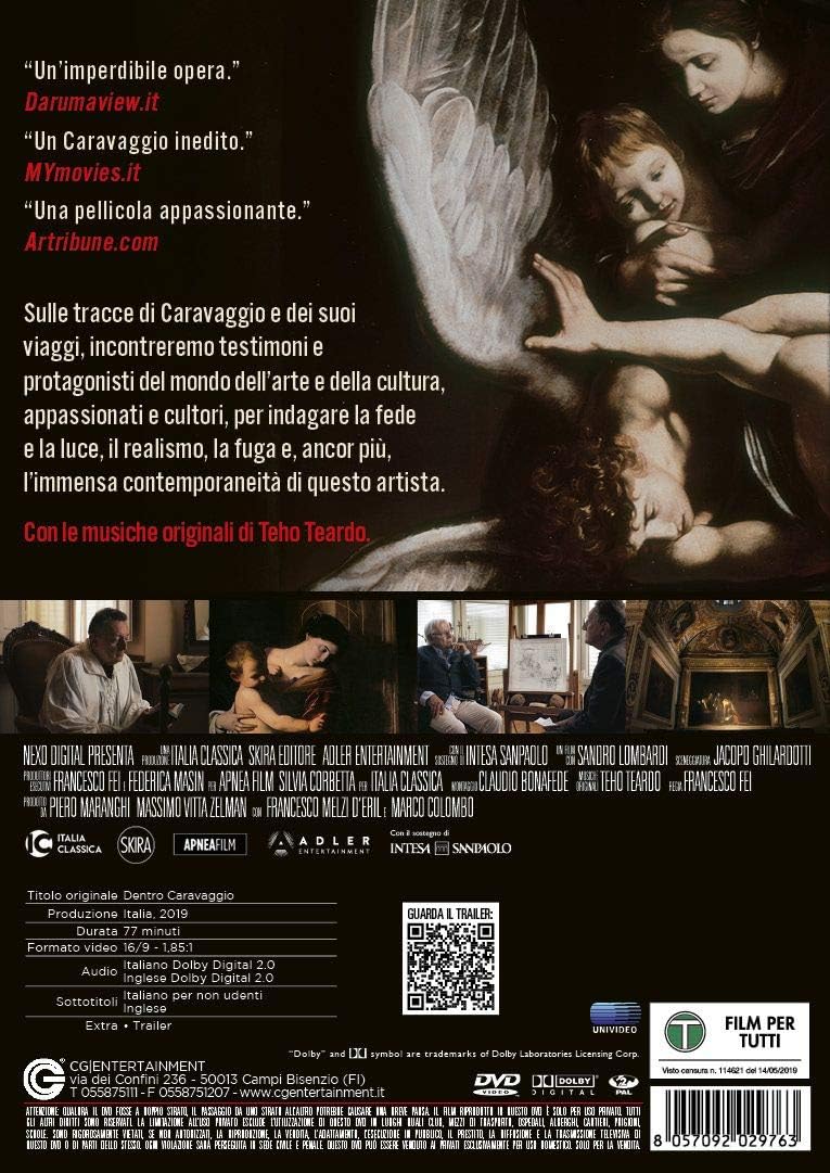 Dvd - Dentro Caravaggio (1 DVD