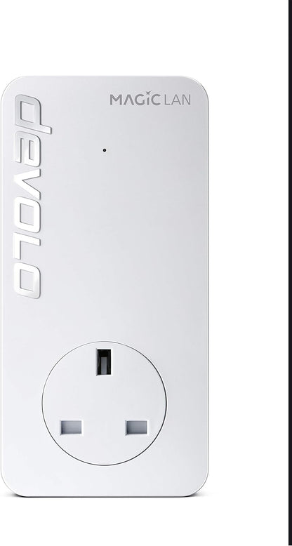 devolo Magic 2-2400 LAN Triple: Add-on Powerline Adapter (Up to 2400 Mbps for Your Powerline Home Network, 3x Gb LAN Ports, Ideal for Online Gaming, 4k/8k UHD Streaming, Stable Home Working