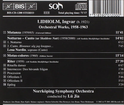 Orchestral Works (Jia, Norrkoping So, Nordin)
