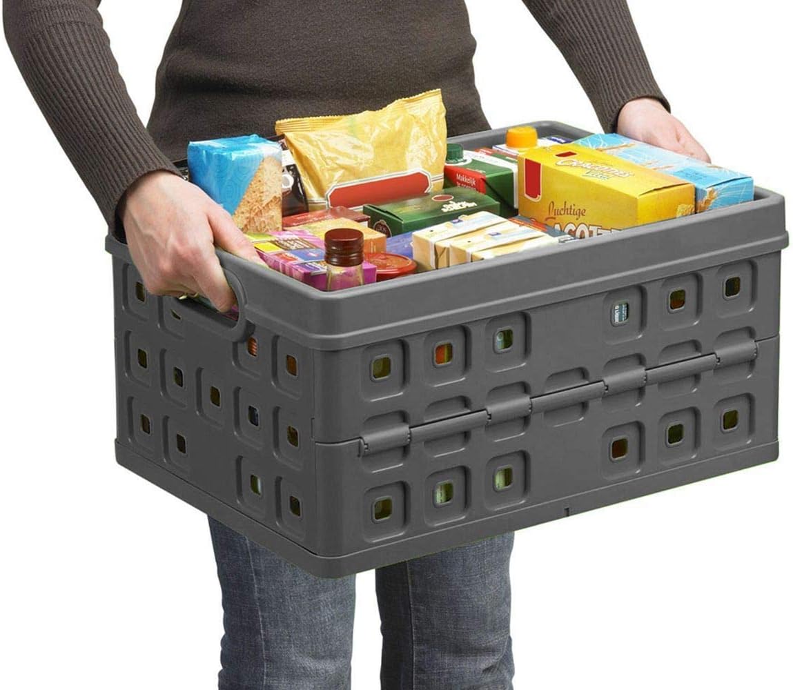 Sunware Square Folding Box 46 Litre Anthracite Colour