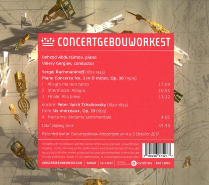 Rachmaninoff: Piano Concerto No. 3
