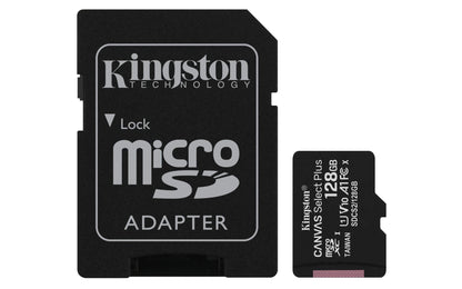 Kingston Canvas Select Plus microSD Speicherkarte, SDCS2/128GB Class 10 (inkl. SD Adapter