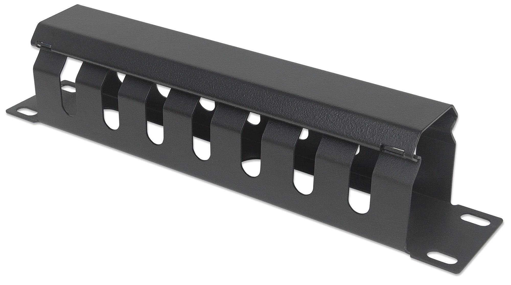 Intellinet 10 Inch Cable Management Panel, 1U, Covered