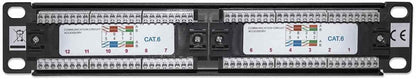 Intellinet Patch Panel, Cat6, 10 Inch, UTP, 1U, 12-Port