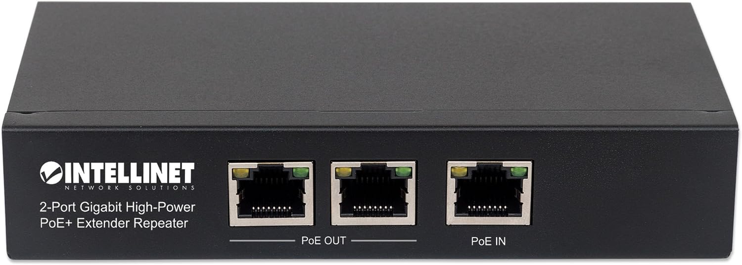 INTELLINET PoE+ Extender 2-Port GIGABIT High-Power bis 100M