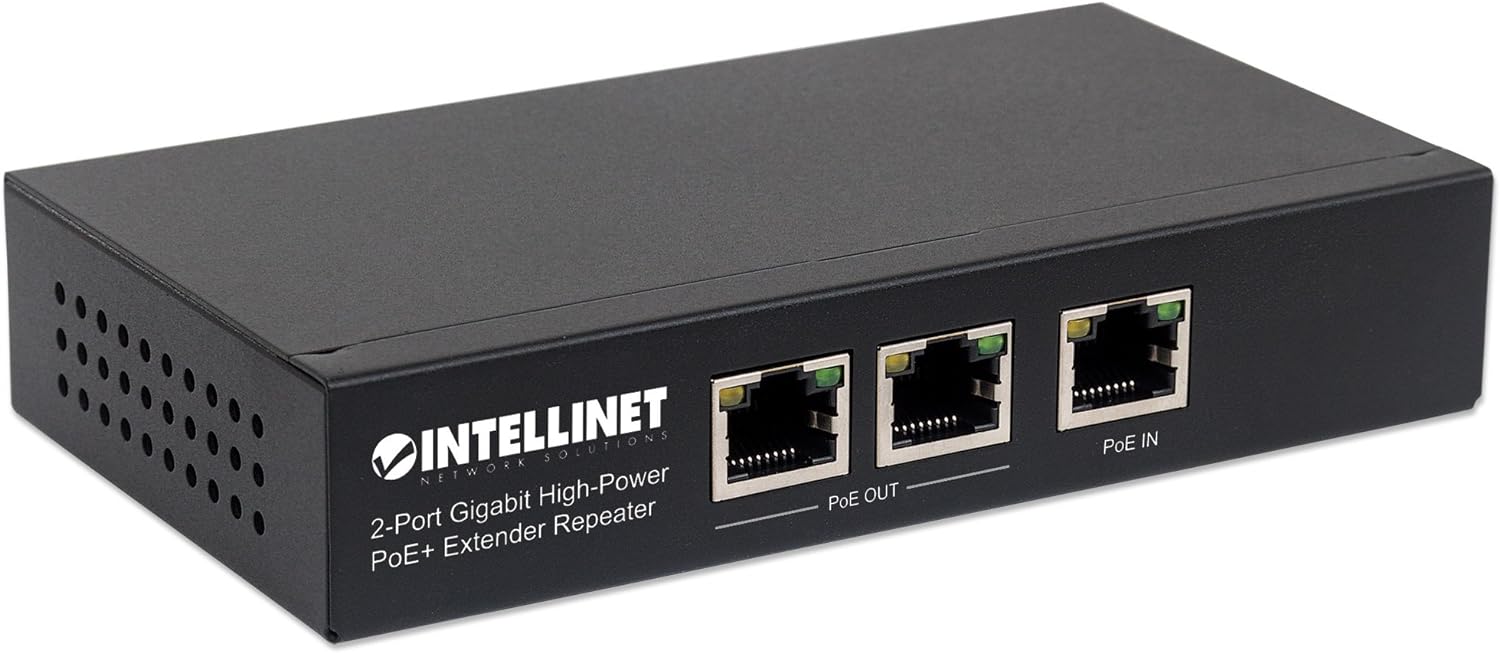 INTELLINET PoE+ Extender 2-Port GIGABIT High-Power bis 100M