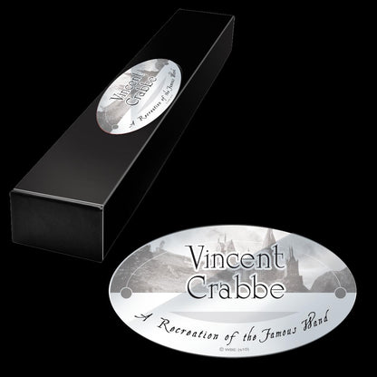The Noble Collection - Vincent Crabbe Character Wand - 15in (38cm) Wizarding World Wand With Name Tag - Harry Potter Film Set Movie Props Wands