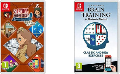 Layton's Mystery Journey: Katrielle and the Millionaires' Conspiracy (Nintendo Switch) & Dr Kawashima's Brain Training (Nintendo Switch