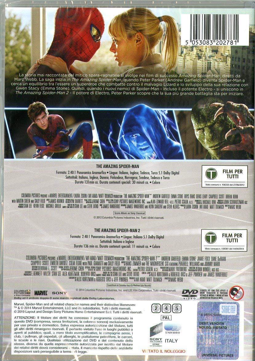 The Amazing Spider-Man 1-2 Collec. (Box 2 Dv)