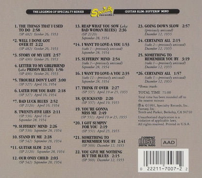 Guitar Slim-Sufferin Mind
