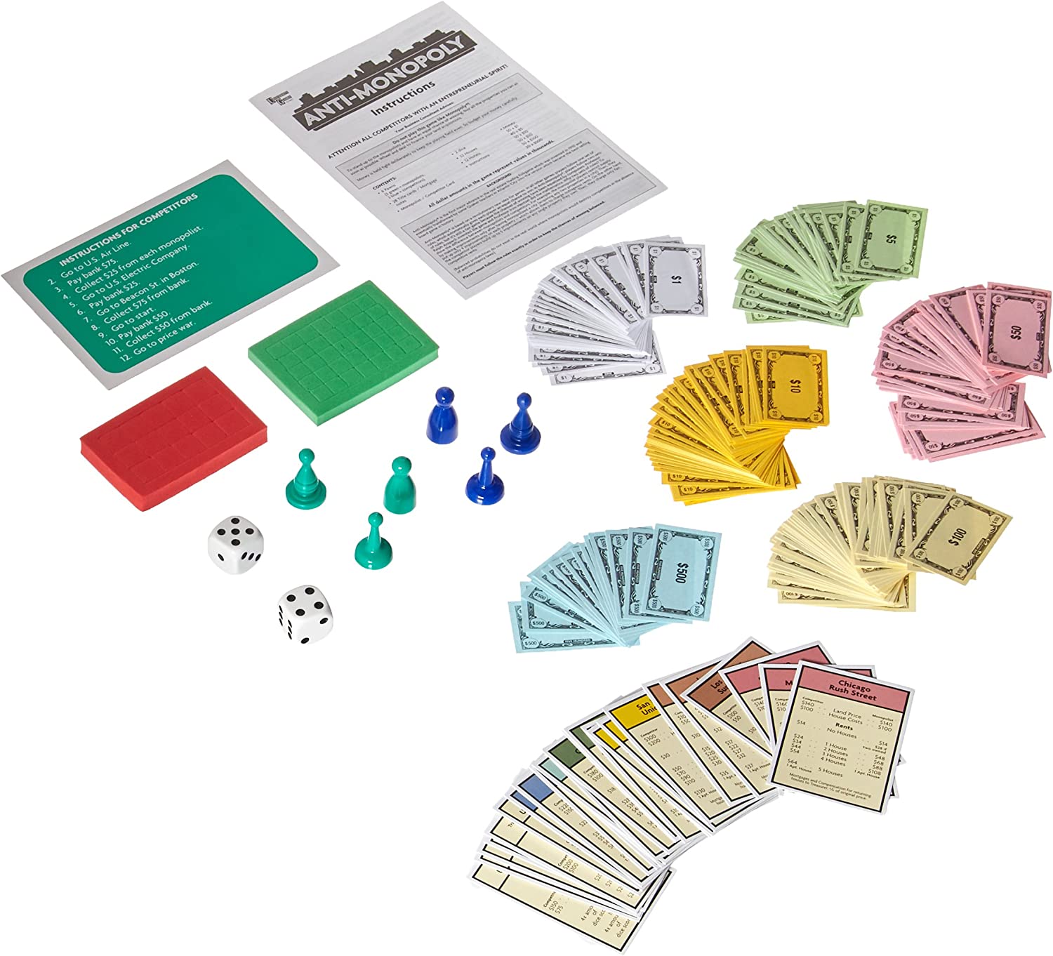 University Games Anti Monopoly Travel Tin, 1487