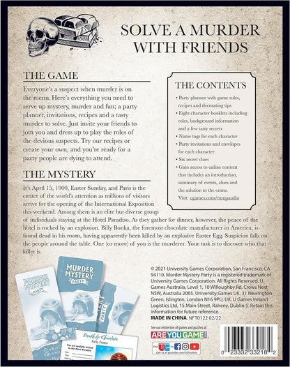 Murder Mystery Adult Party Game | Death By Chocolate