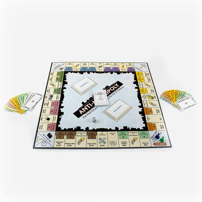 University Games P01851 Anti-Monopoly Board Game, 15 x 10.5 x 2.25 inches