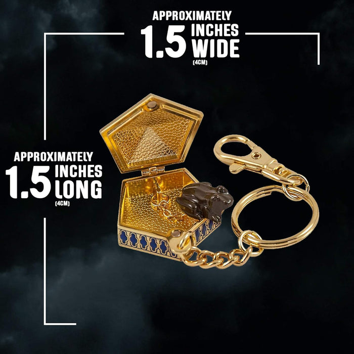 The Noble Collection Chocolate Frog Key Chain Chocolate Frog Keyring For Keys With Honeydukes Sweetshop (NON-EDIBLE) Chocolate Frog - Officially Licensed Harry Potter Replica